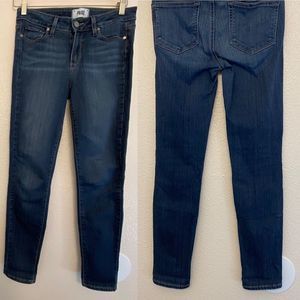 Paige Verdugo ankle crop Skinny mid rise dark wash denim jeans size 27